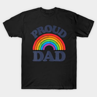 LGBTQ Proud Dad Gay Pride LGBT Ally  Father's Day T-Shirt